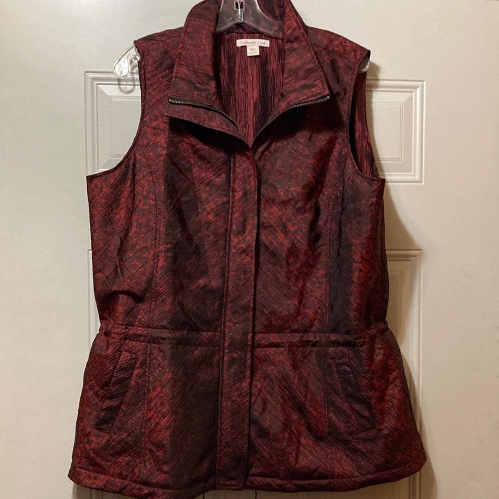 Coldwater Creek Maroon Vest L